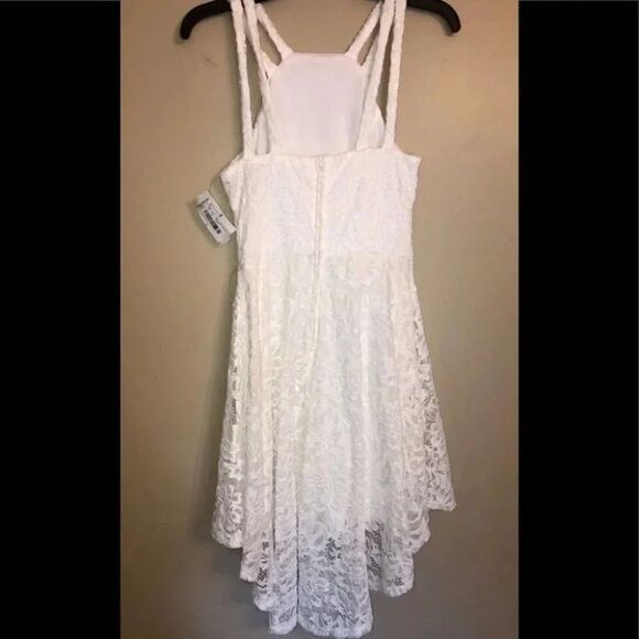 B Darlin White Lace Hi/Lo Dress Size 5/6 NWT - Picture 2 of 7